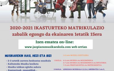 2020-2021 IKASTURTEKO MATRIKULAZIOA